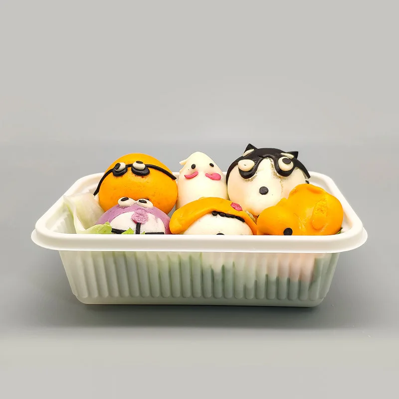 Takeaway Disposable Packing Fast Food Box Compartment Lunch Box Three Four Five Compartment Lunch Box Corn Starch Biodegradable