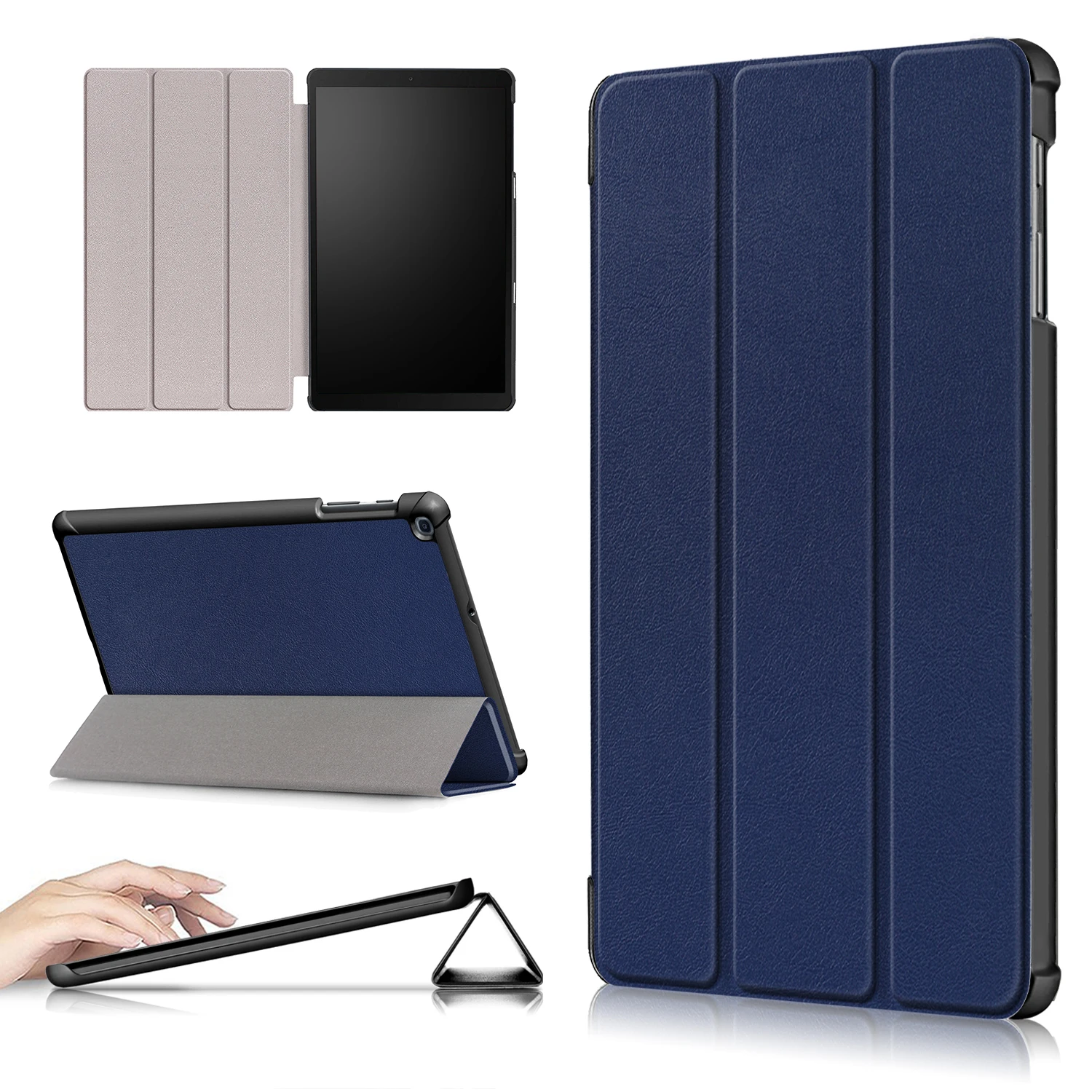Trifold stand tablet cover case For samsung Galaxy tab a 10.1 Inch SM-T510 T515 2019
