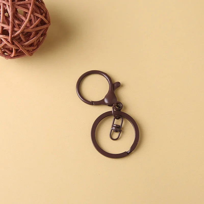 Wholesale Colorful Metal Lobster Clasps Key Rings Connectors for Cute Keychain Jewelry Making Diy Key Chain