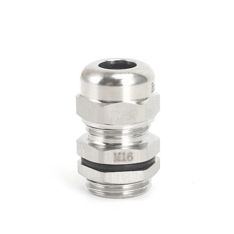 waterproof IP68 connector hot sale M12*1.5 SS304 SS316 Spiral Metal Stainless Steel Cable Glands