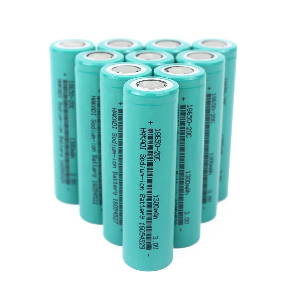 HAKADI 18650 NA ION 3V 1300mah 20C 26ah Sodium Battery sib Rechargeable Electric Scooter OEM/ODM LOGO