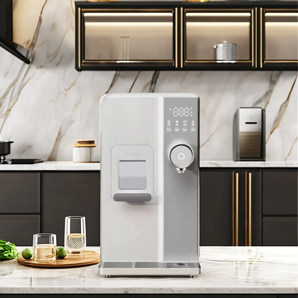 PURETAL Desktop 3 second instant hot and cold water dispenser ice machine with 3L water tank