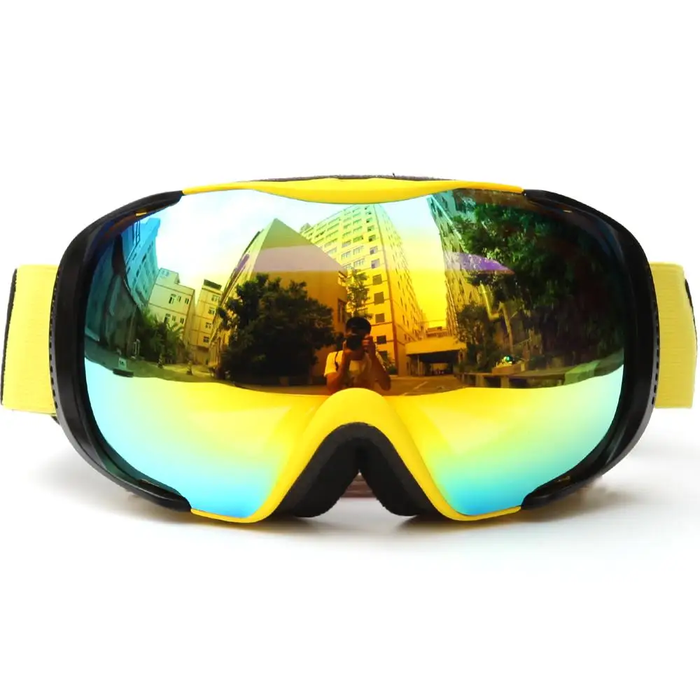 BE NICE Fast Adjustable Unique Dual Color TPU Frame Strap Ski Goggles SNOW - 3304