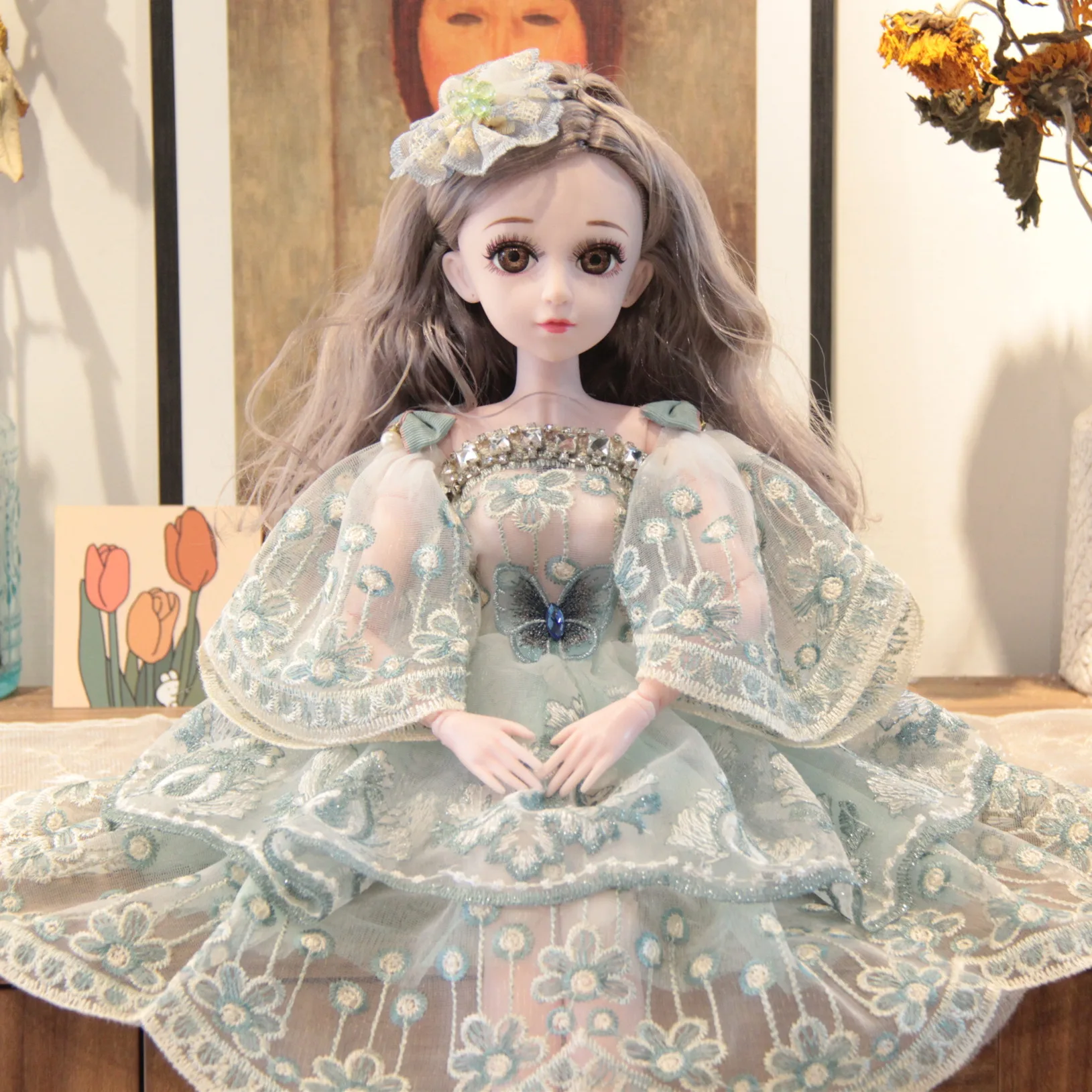 60 cm cheap price Custom BJD Doll wholesale baby dolls Fashion Princess Clothes Suit  Girl Gift Toy Princess Doll