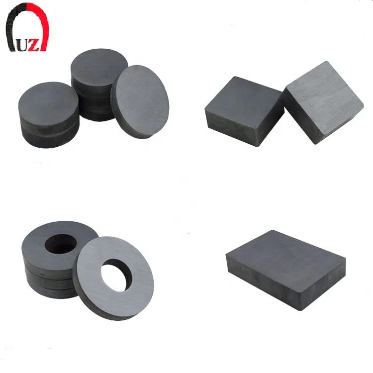 Factory wholesale  Y30 Y35 Ferrite Magnet For Motor Ceramic Magnets  Y40 Y46 C8 C12_for loudspeaker_water Meter ferrite magnet