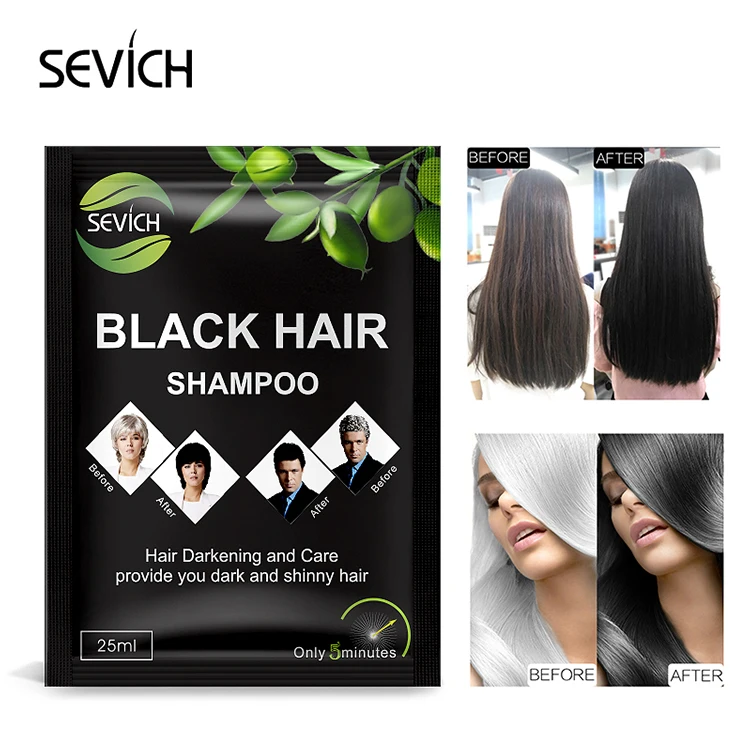 Make Your Own Styling Non Allergic Anti Grey Color Dark Brown White To Black Hair Dye Shampoo