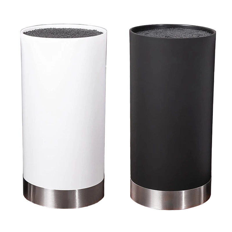 Germany Hot Sale Black Universal knife block for kitchen knives with PET bristles