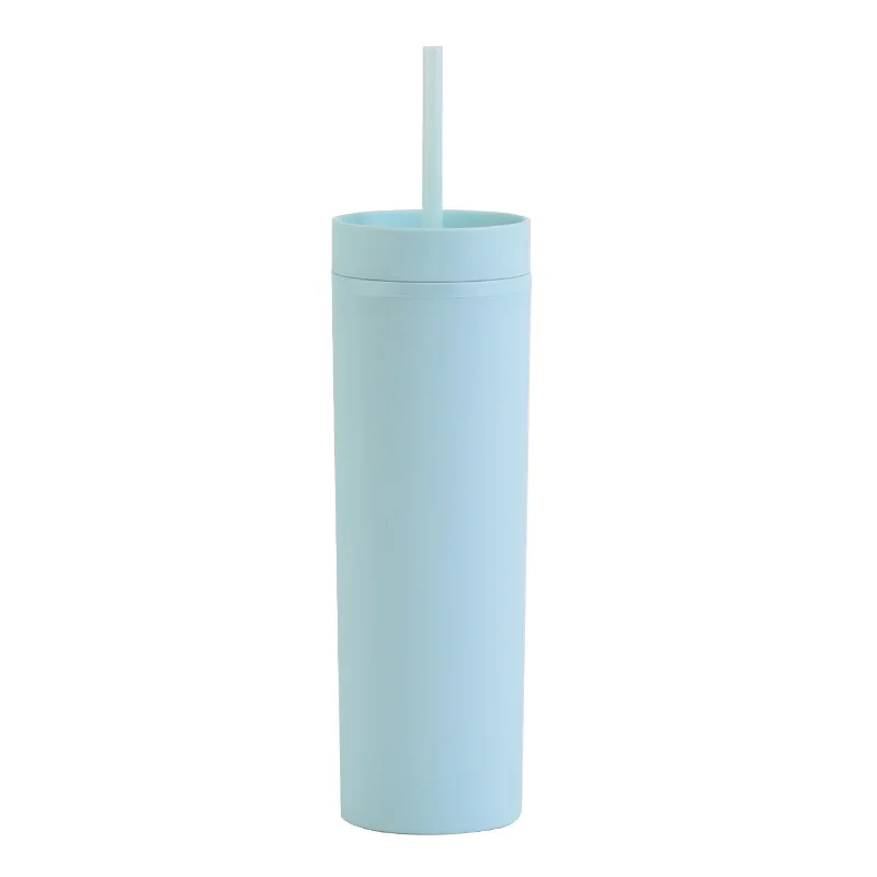 16 oz Skinny Straight Disposable Transparent Cup Plastic Blank Tumblers Cups In Bulk