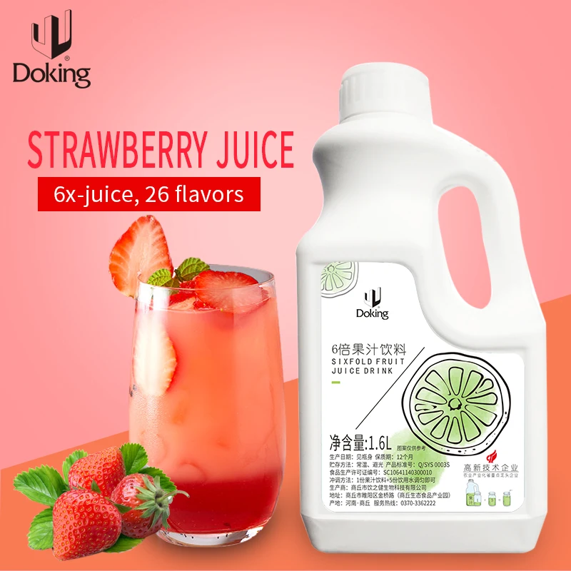 Bubble Tea Ingredietns Manufacture Concentrated Fruit Juice Syrup