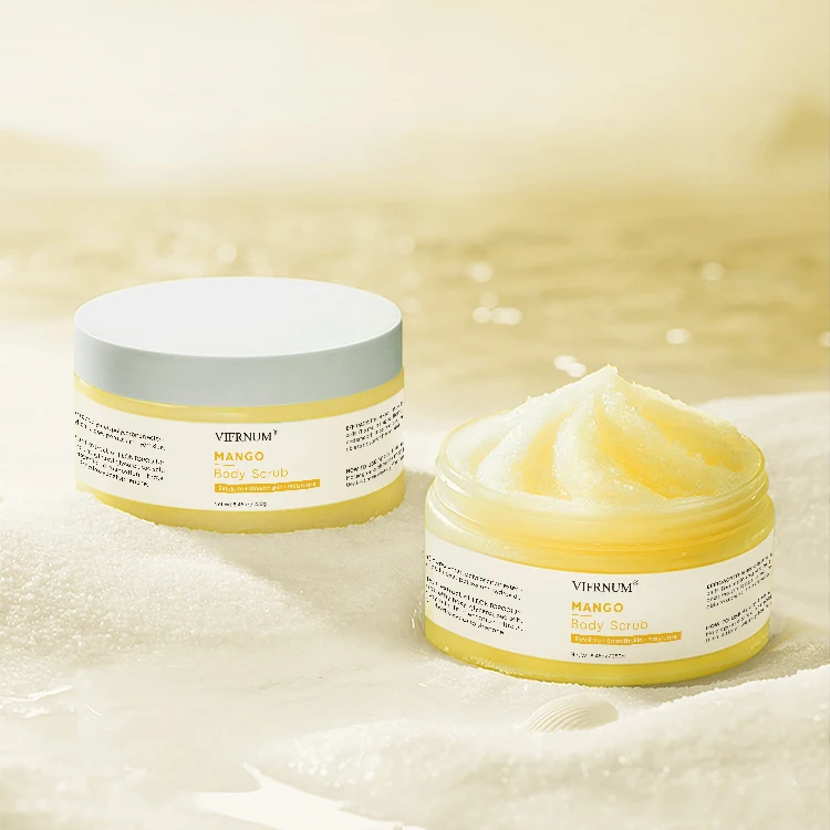 VIFRNUM Wholesale Popular Natural Mango Apricot Honey Face Scrub Organic Deep Cleansing Facial Body Scrub