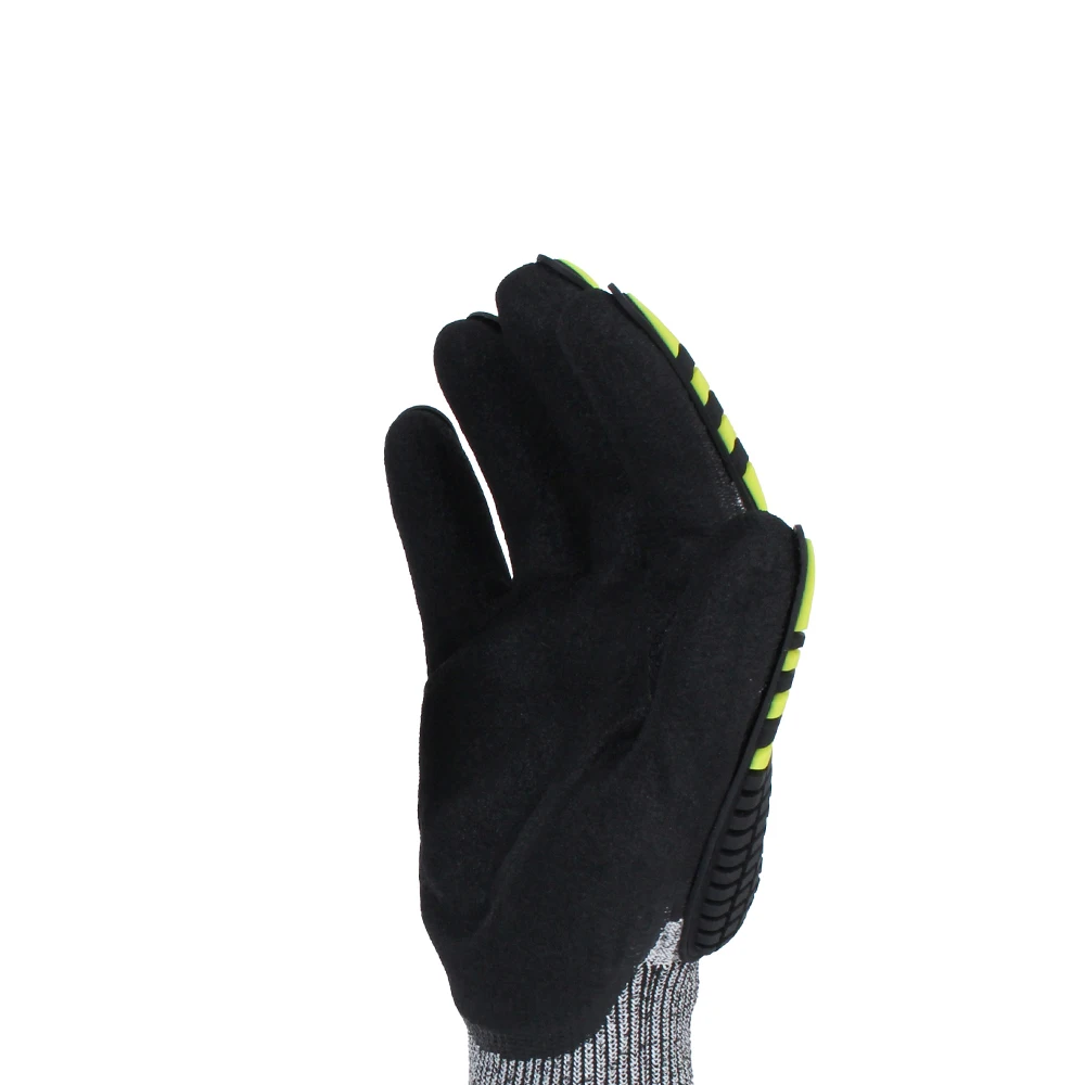 Wholesale Price 5 Level SAFETYBOY YL1102 Guantes De Seguridad Nitrile-coated Hand Protective Gloves Cut Resistant Safety Gloves