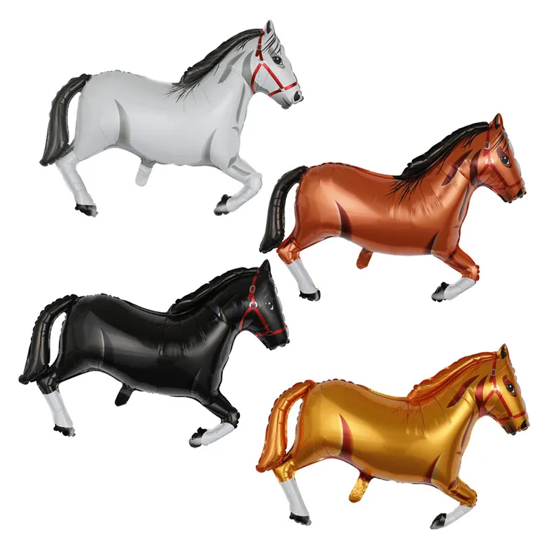 Variety of 4d horse shaped foil balloon animal balloon inflatable horse children happy birthday party decoration