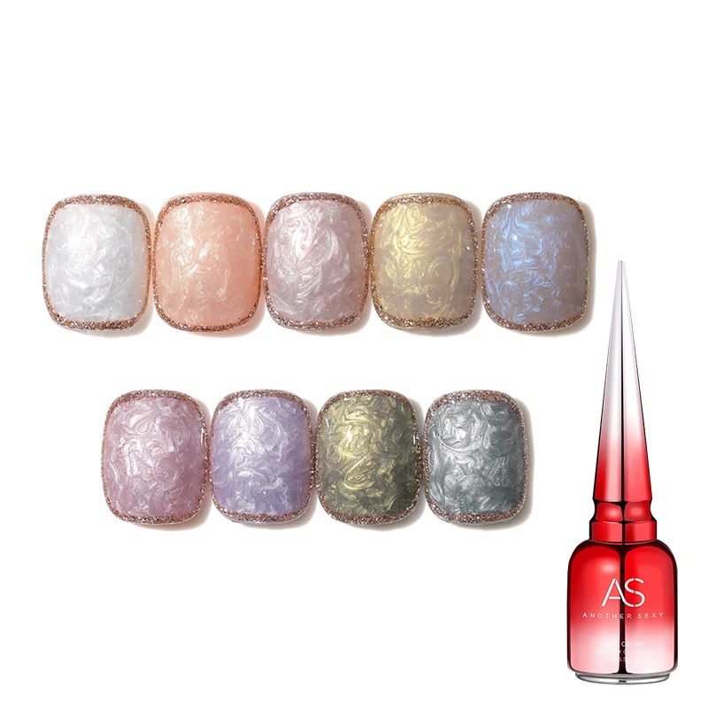 Pearl fritillaria threaded nail gel polish popular design UV Gel Nail Polish