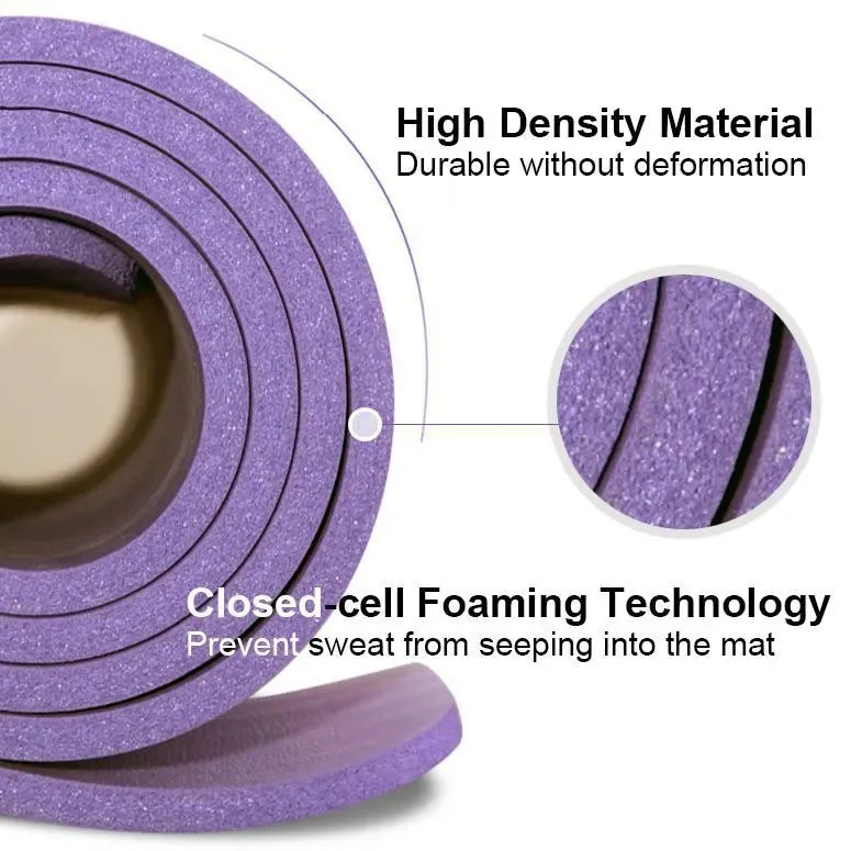 Custom Print Yoga Mat NBR Yoga Mat Wholesale Manufacturer Non Slip 8mm 10mm 15mm Thick Yoga Mat