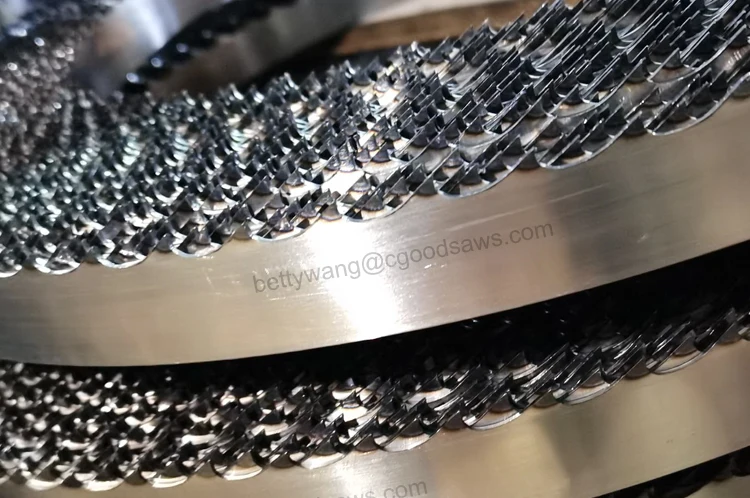 Industrial Wood Furniture Sawmill 4.25m Diameter Double Hard Band Saw Blades Woodworking multi-blade quenched saws