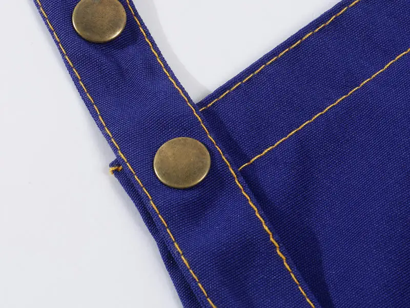 Сверхмощный кофейный магазин шеф-повар Ресторан Рабочий инструмент нагрудник кожаный садовый барбекю Униформа джинсовая хлопковая Парикмахерская парусиновые фартуки