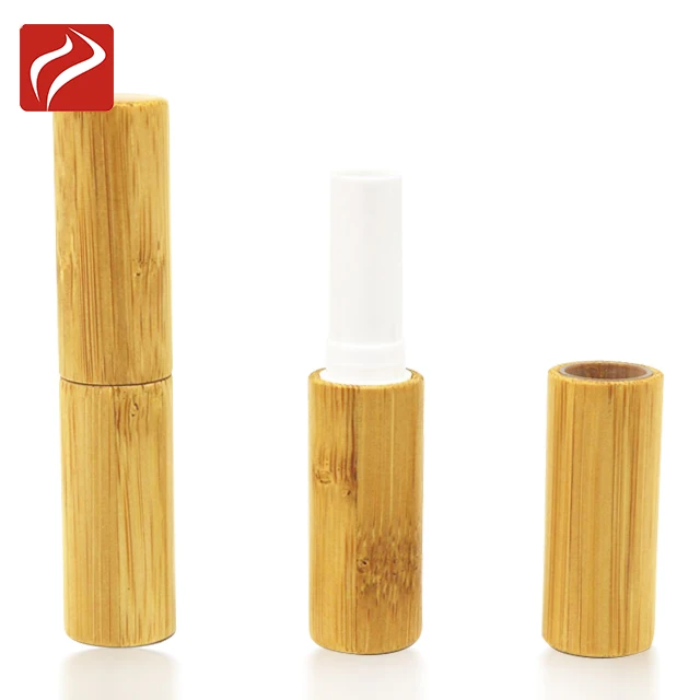5ml New arrival cosmetic container bamboo lipstick tube wooden lip balm tubes for lip care