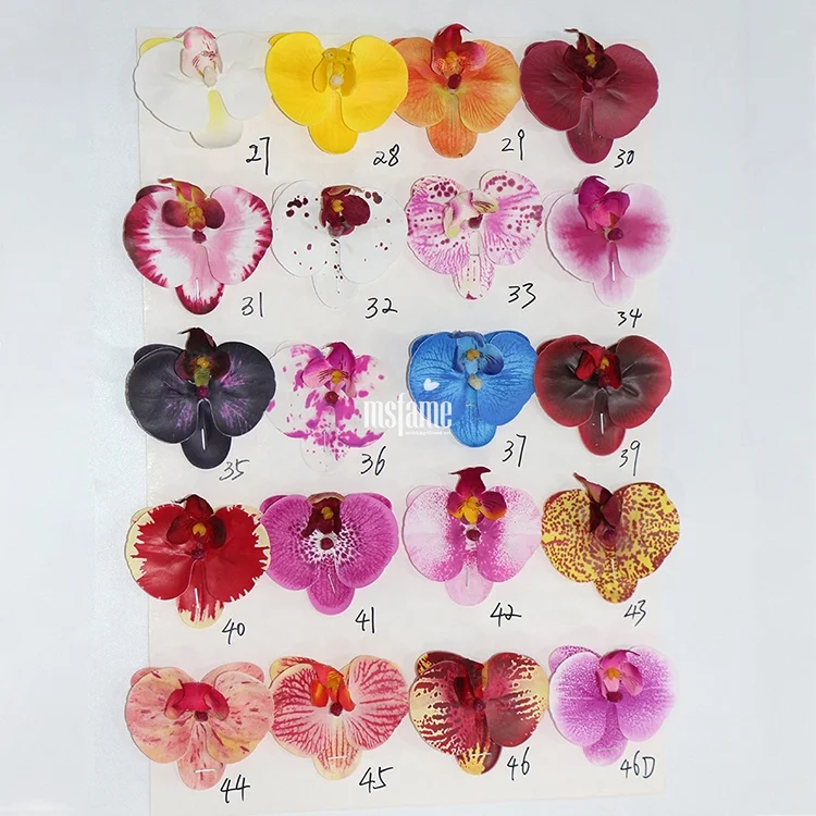 MSFAME High Quality Real Touch Latex Orchids Home Decoration Flower Butterfly Orchid