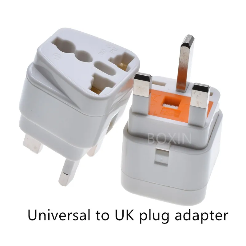 Universal to UK plug adapter with 13A FUSE US/EU/UK/AU to BS Conversion Connector Singapore Malaysia plug
