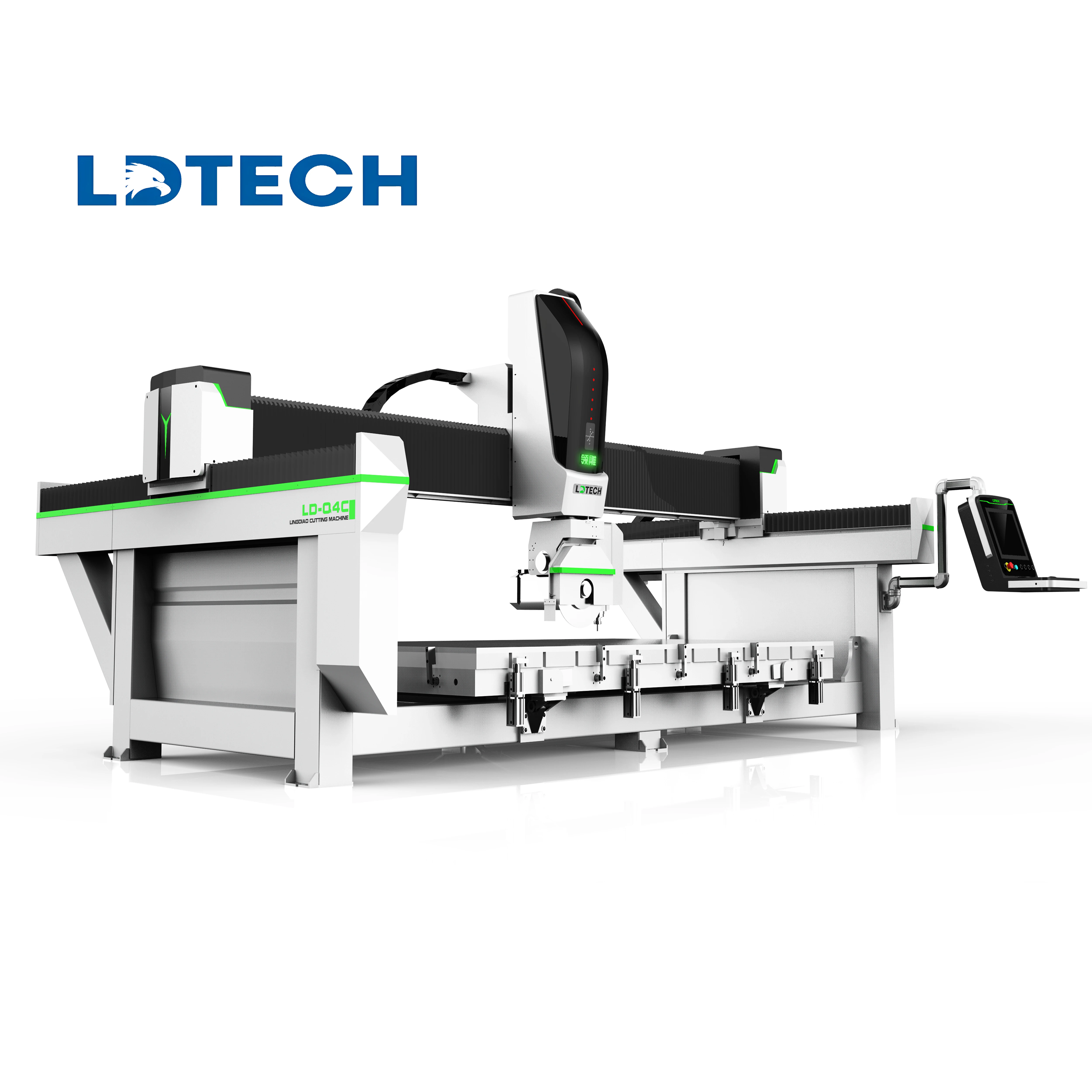 CE China factory high quality granite artificial stone bridge saw for sale edging machine for stone 4 Axis 5 axis bridge saw