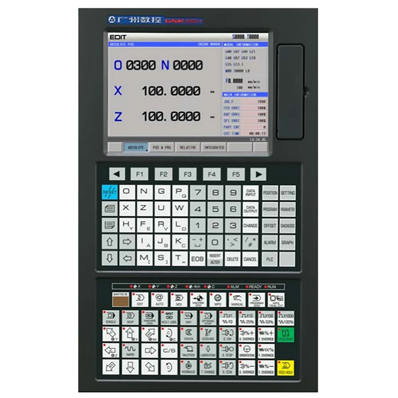 GSK 980TDb Upgrade Version 980TDc CNC Router Controller 4 Axis for Lathe Machine Similar Siemens CNC Controllers