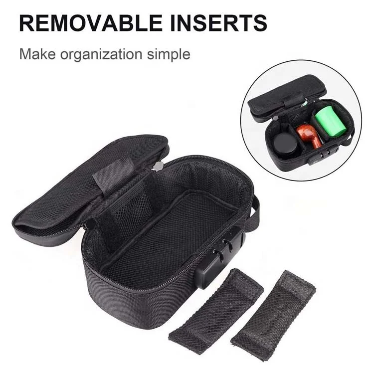 High Quality Customization Extra Large Smell Proof Bag Case Major Fashion Smell Proof Bag Stash Box With Lock