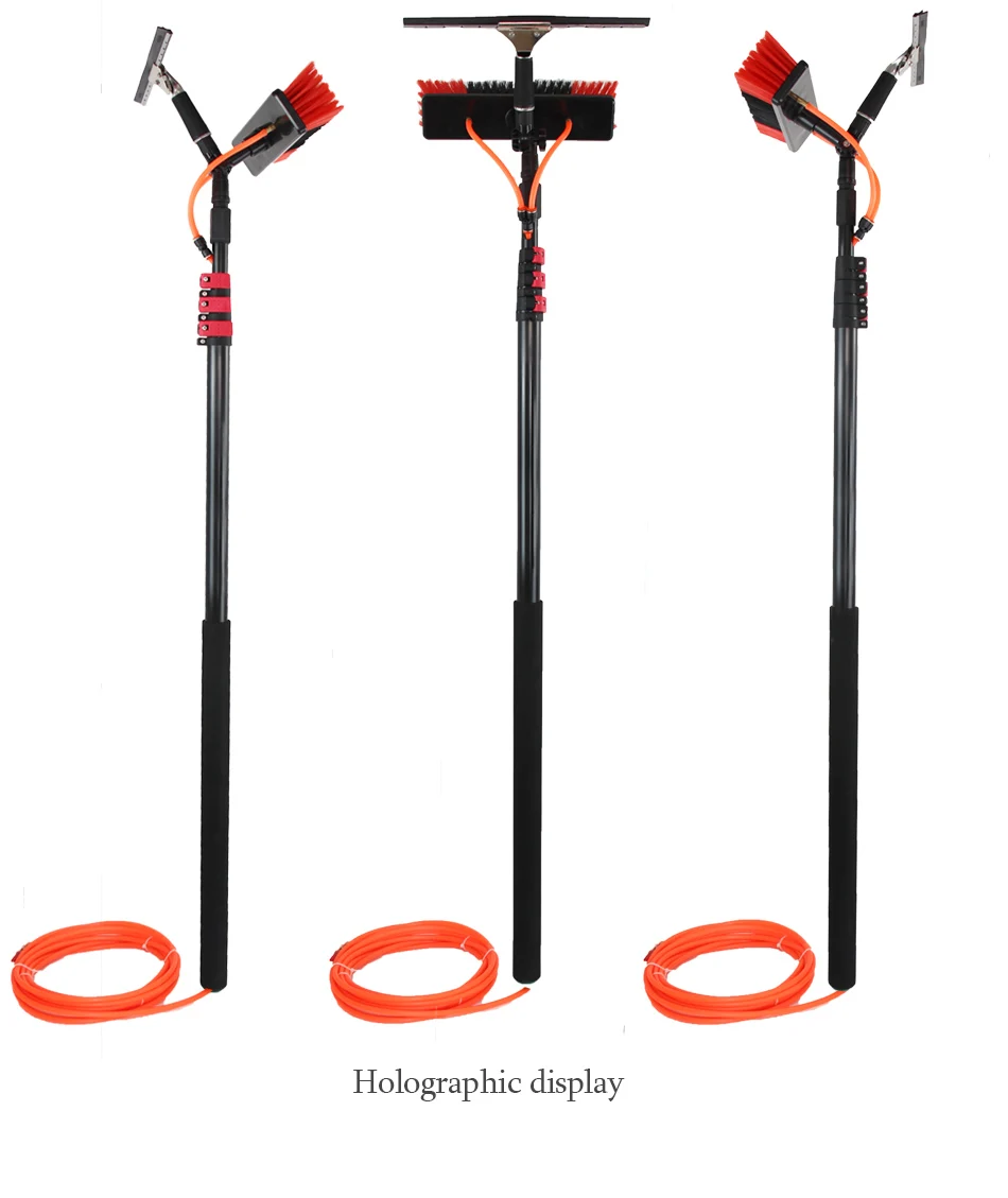 Window Washing Equipment Kit with Window Squeegee  and Extension Pole Long Handle for  Window,Car,Shower Glass Door Cleaning