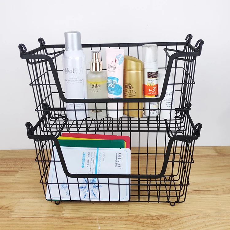 GOURMAID Kitchen  Metal Vegetables Basket Fruits basket Storage Basket