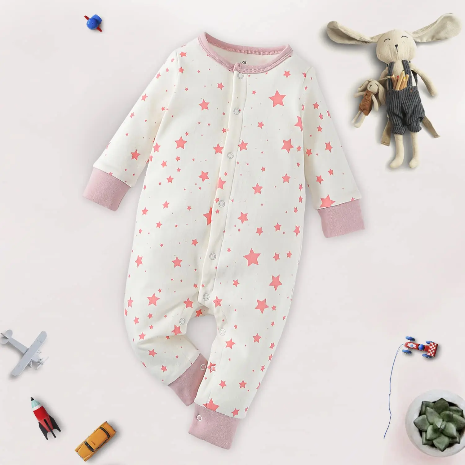 New Style Lower Price Premium Unisex Baby Clothes Unisex Babies Snap Button Trousers Rompers