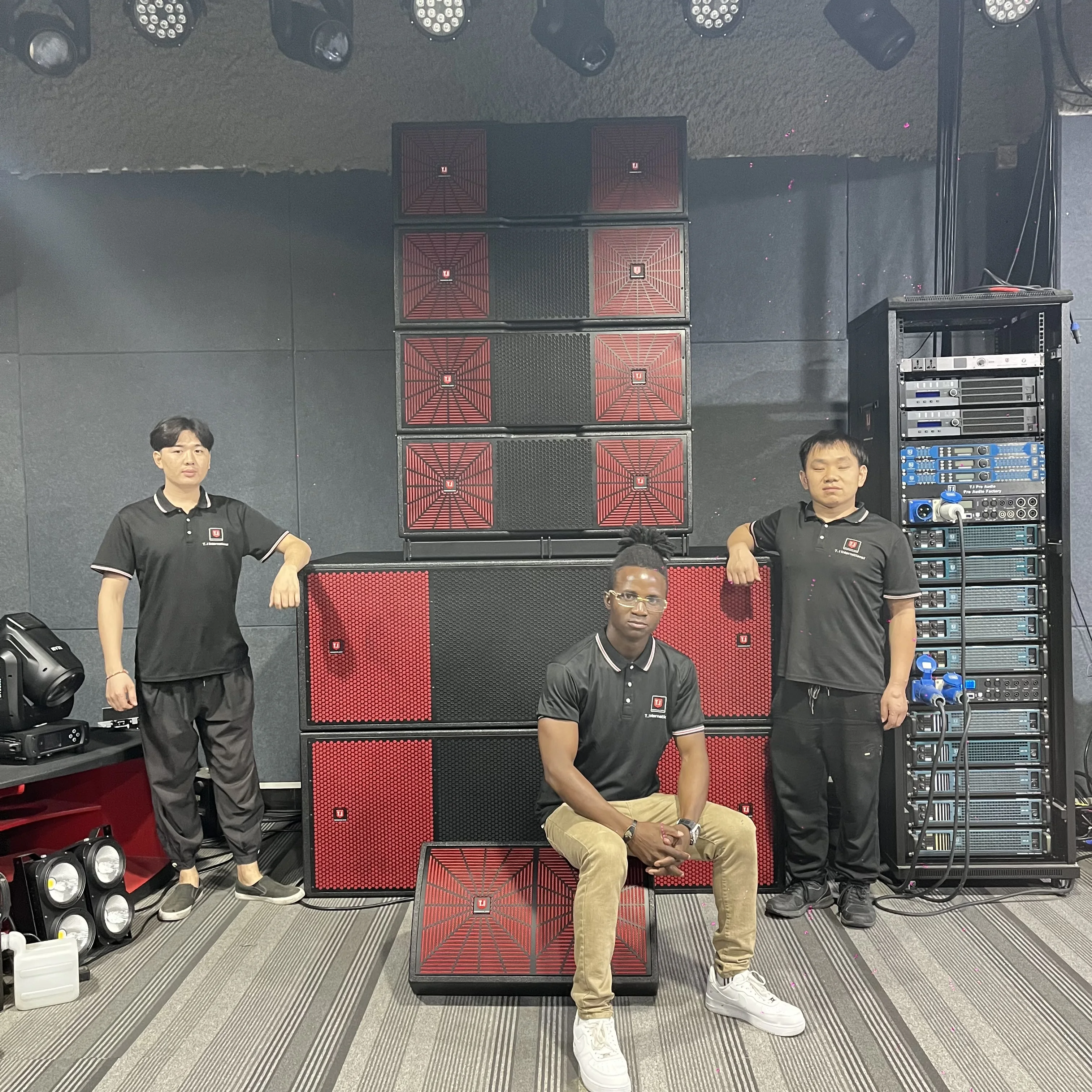 T.I pro audio 2-Way Line Array Speaker double 21-inch Outdoor show  subwooferProfessional Sound System