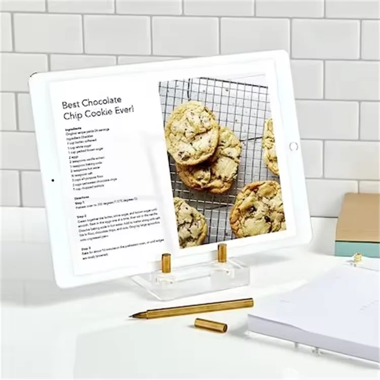 Acrylic Book Stand Clear Easel Display Stand Acrylic Plate Stand for Picture, Book, Decorative Plate, Platter, Photo,