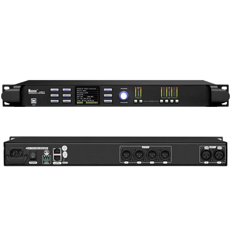 LM824RT 96K стерео сценический эквалайзер профессиональный процессор DSP 2 в 4