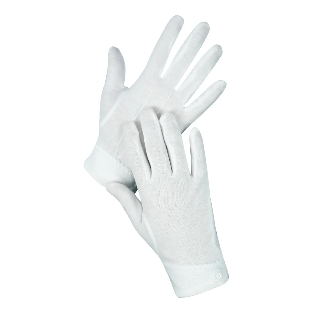 Wholesale Anti-Slip Nylon Gloves Custom White Cotton Gloves for Ceremonial and Waiter Use Masonic Design