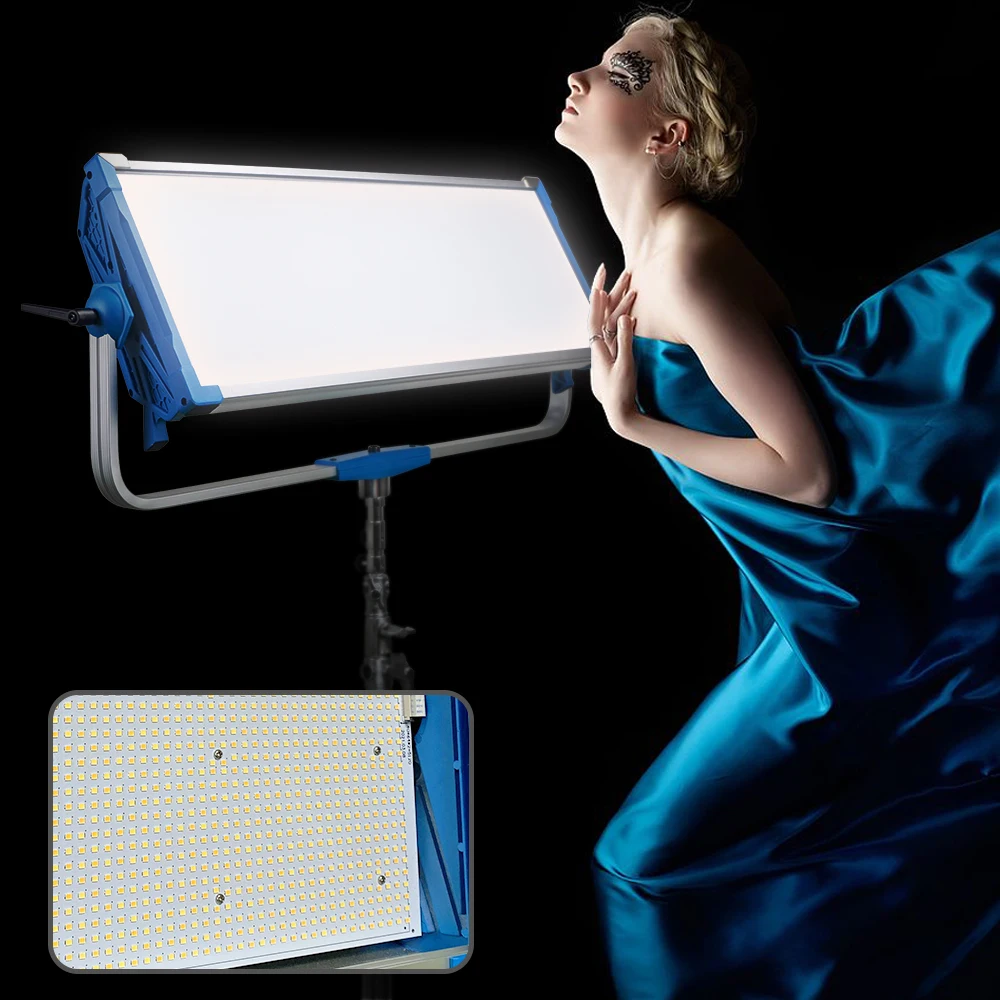 factory selling 500w film shooting light AI-5000BI led lamps photography 50000lm 0-99% brightness panel studio video light