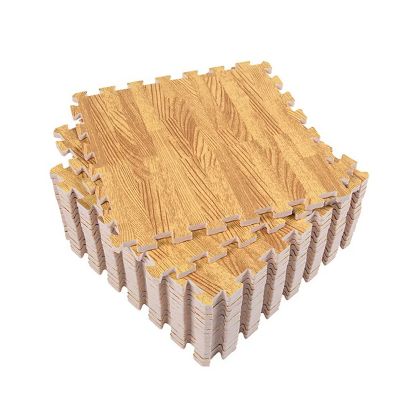 
Interlocking Wood Grain EVA Ground Mat Floor Pad eva Crawling mat 