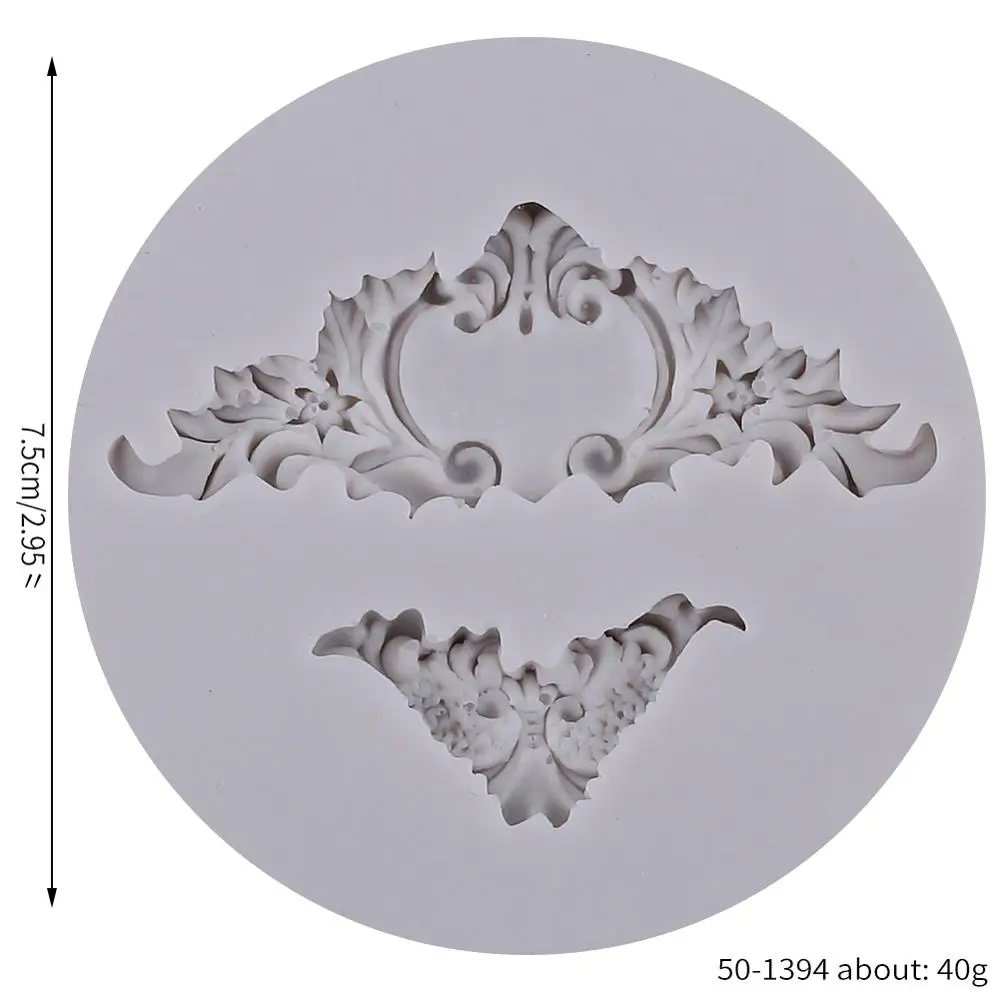 
Vintage Relief Curlicues Scroll Flourish Silicone Fondant Mold Sugarcraft Wedding Cake Decorating Tools chocolate Molds 