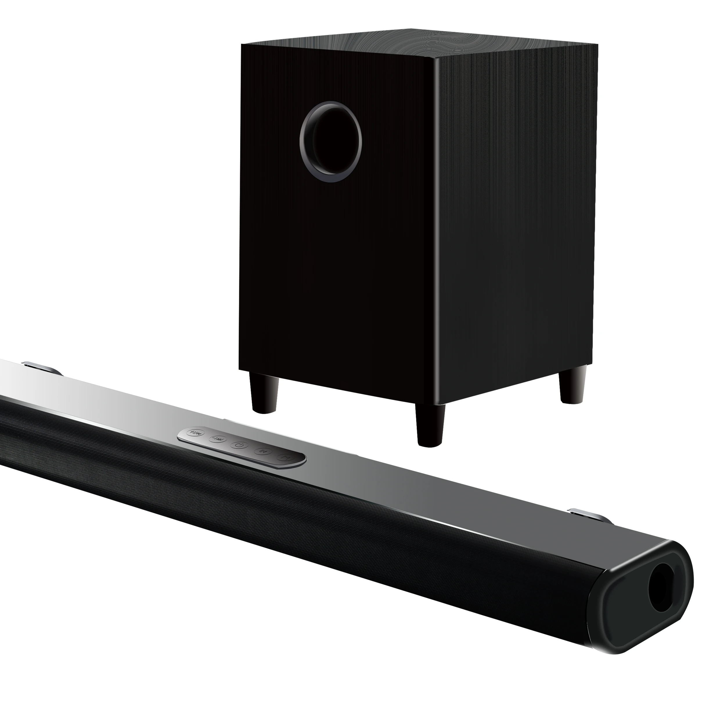 2.1CH Wireless BT Mid Bass 40W TV Soundbar speaker with subwoofer  with AUX and HD( ARC) and OPTIACAL