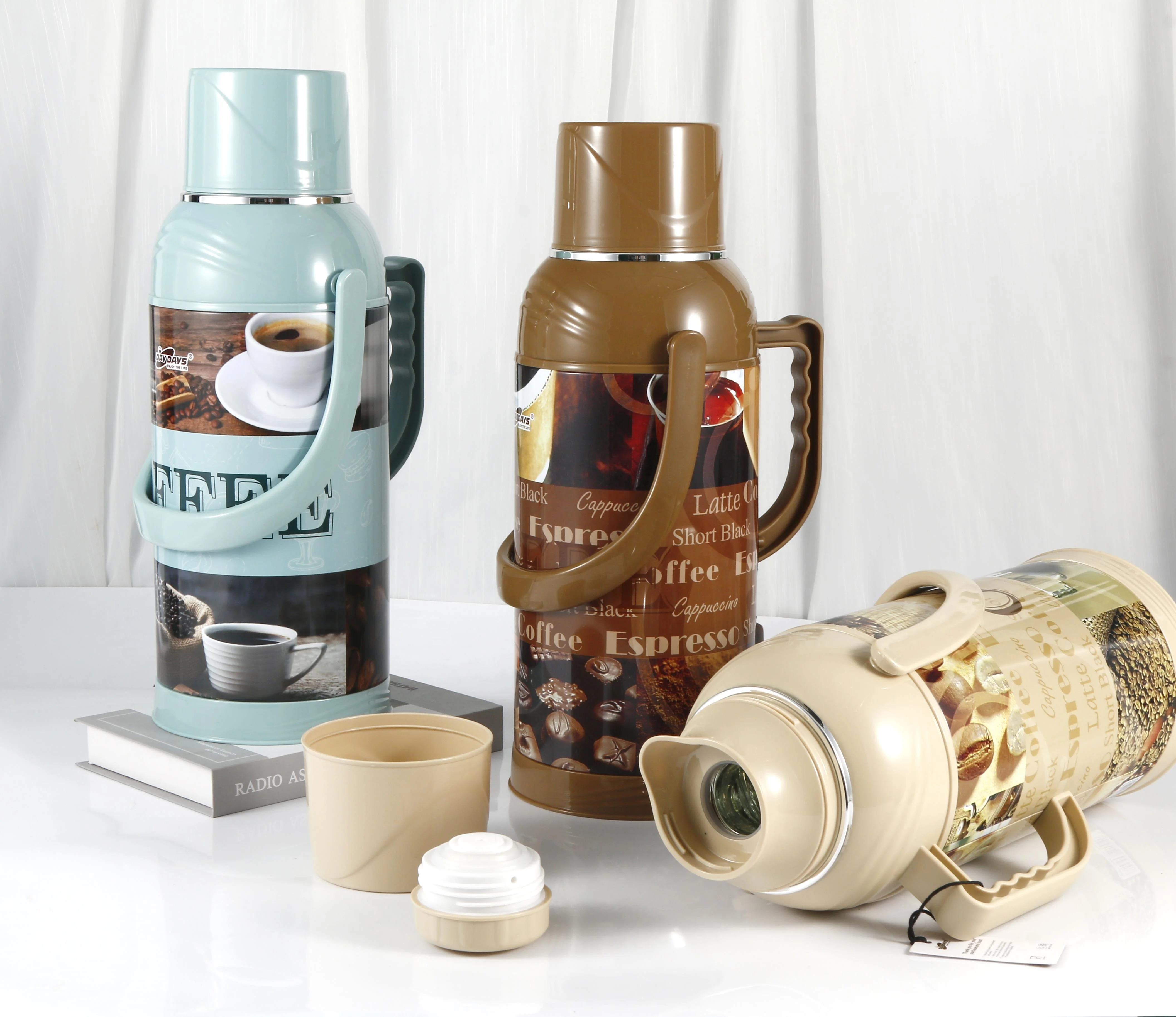 Sunlife 3.2L Железный корпус Большой Термос фляжка вакуумное стекло Новинка для взрослых деловые подарки рукоятка термос стеклянный сменный кувшин> 24 часа