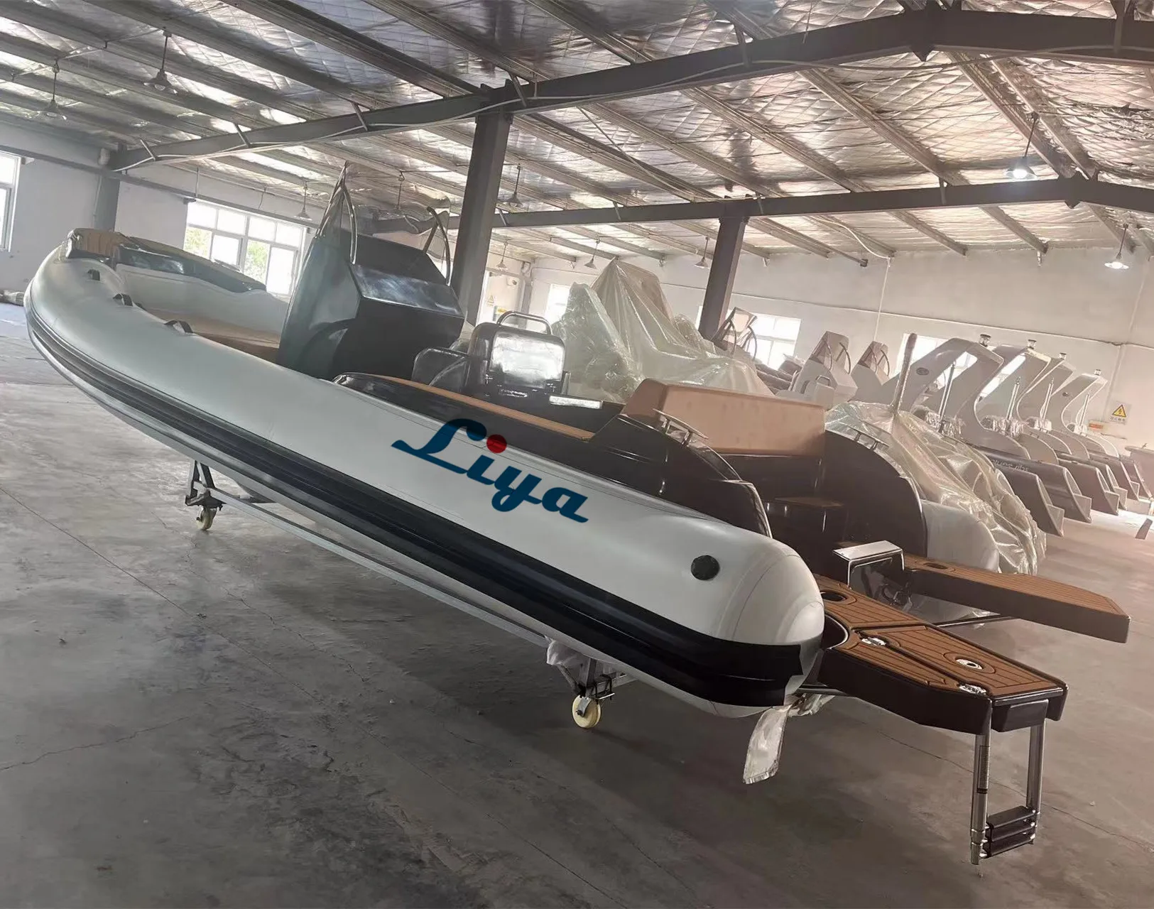 Liya CE 19ft Europe hypalon fishing boats 5.8m hypalon rib boat for sale