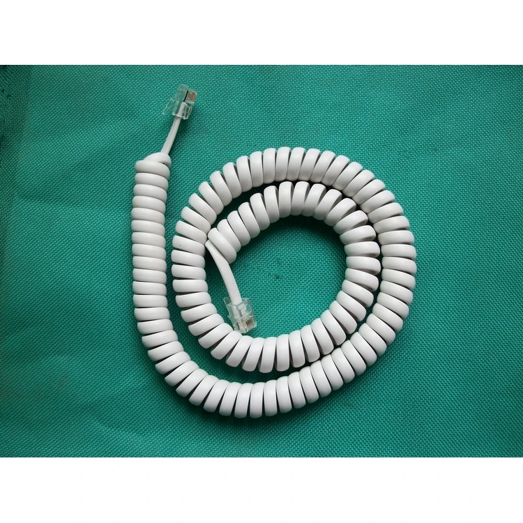 New Arrival Hot Sales Different Color 150v Voltage Spring Coiled Spiral Handset Wire Rj9