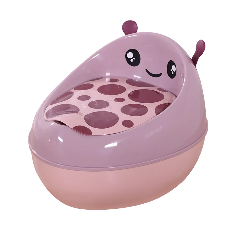 Direct Factory Children Kids Baby Purple Yellow Green OEM Color Plastic Baby Training Potty With Cartoon Seat Wholesale