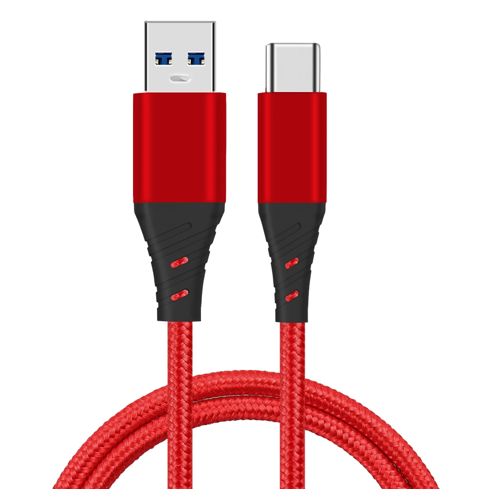 Fast Charging Braided Nylon USB-A to USB C Type C Charger Cables Cord for Samsung/Nintendo