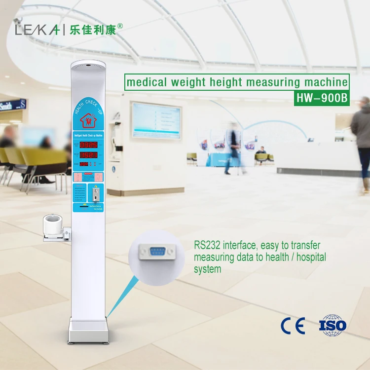 Personal  bmi weight machine electronic height weight scale coin operated weight and height scale