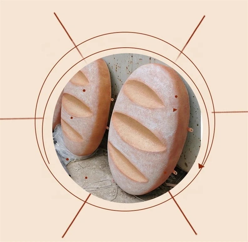 New style Fiberglass Resin Food Statue Life Size Hamburger Bread Cream Candy Sculpture Ingenious Kids Gifts