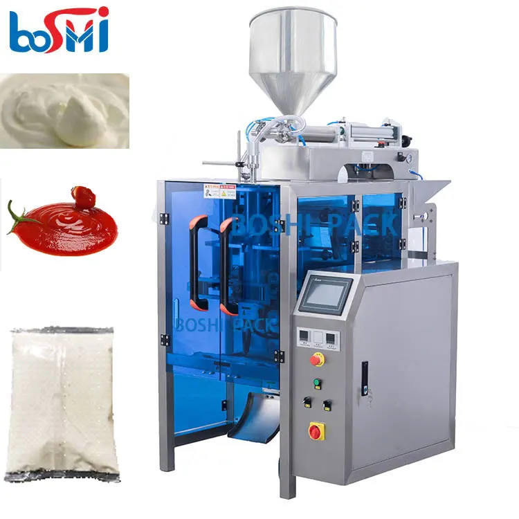 Bean tomatoes pepper paste pepper paste packing chilli sauce machine juice or smoothie filling and packing machine