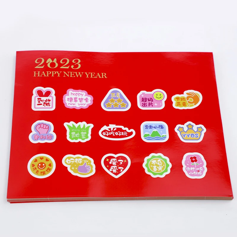 Waterproof Cute Die Cut Cartoon Vinyl Paper Clear Transparent Sticker Sheet Custom Sticker Sheets