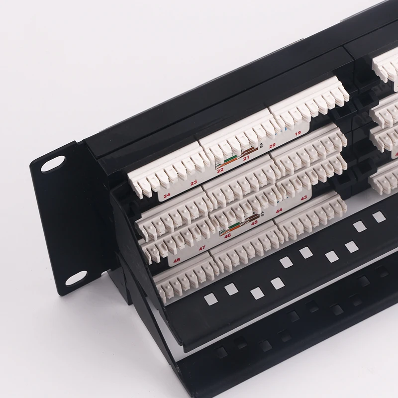 Utp 48 портов патч-панель Cat6 Cat6a Кабельное управление телекоммуникационные