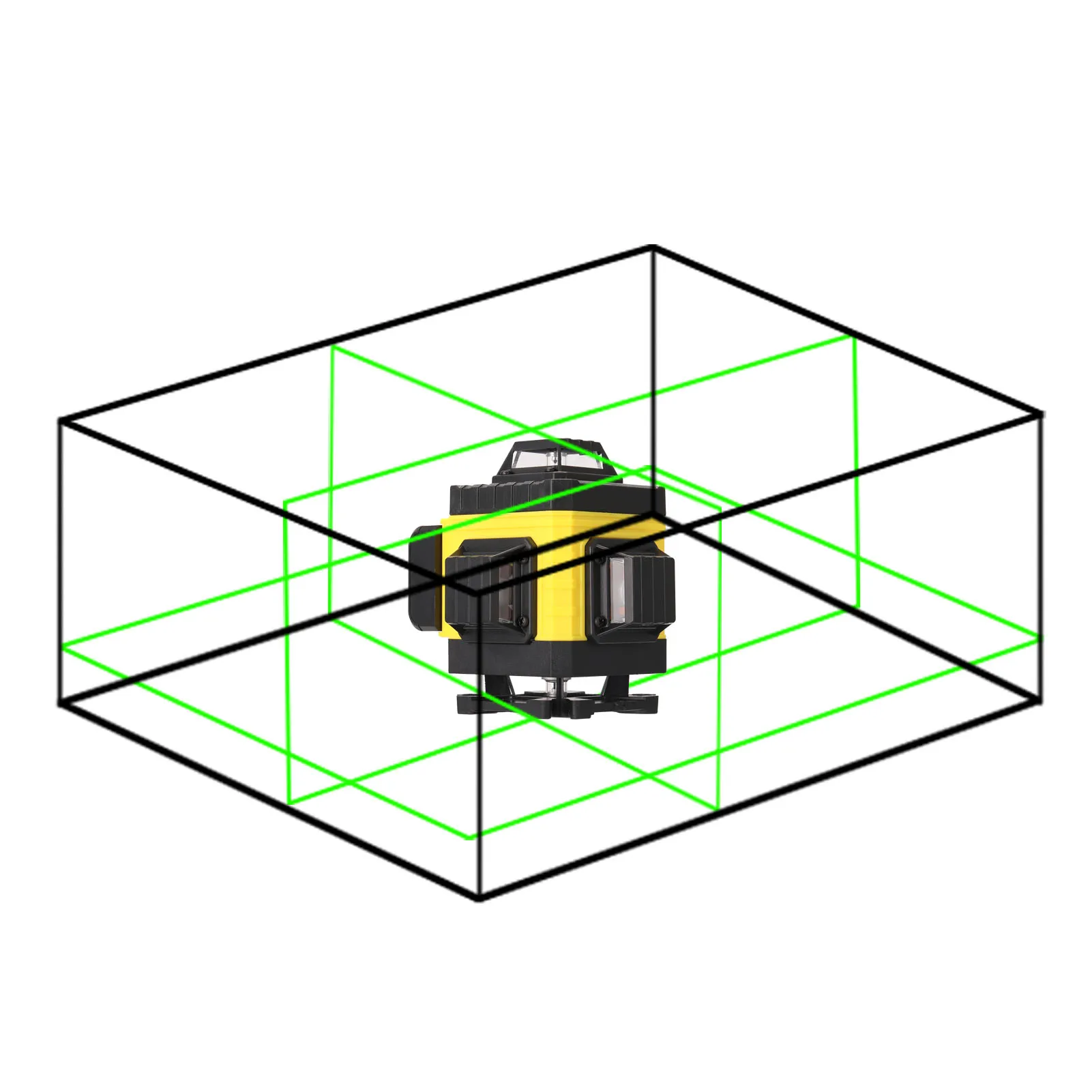 Multifunctional 4D16 Lines Laser Level Self-leveling Machine Rechargeable Lithium Battery Outdoor Rotary Lasers Tools Set
