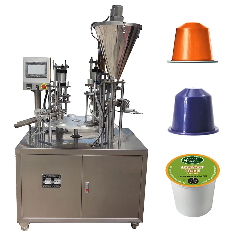 Nespresso Coffee Capsule Filling Sealing Machine, K Cup Packing Machine