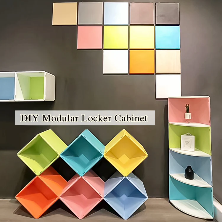 Modern DIY furniture plastic locker cabinet for school classroom Modular diy furniture plastic storage cube storage cabinet